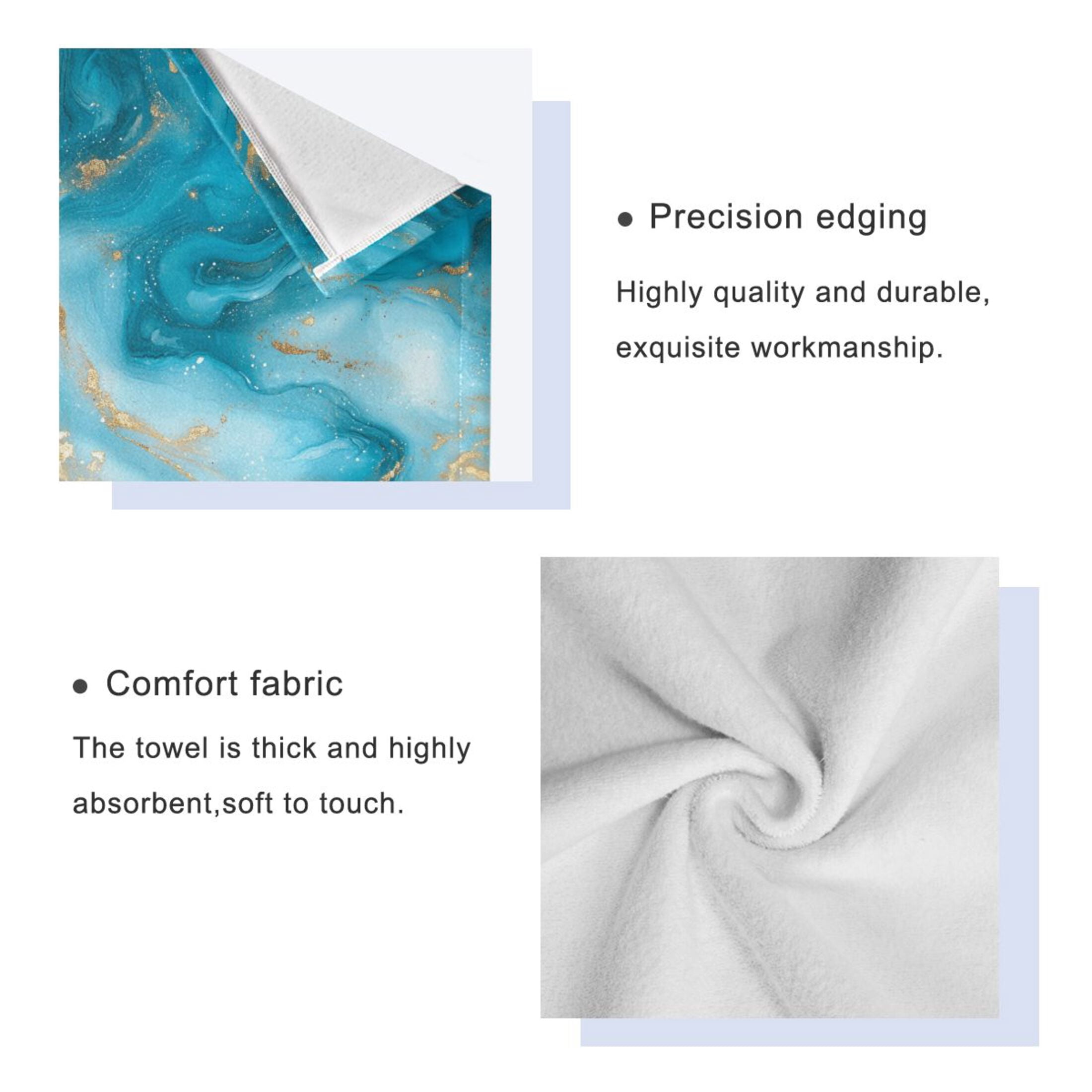 Three-Piece Towel Set Face Towel Towel Set Hand Towel Bath Towel Cotton Bath Towels Bath Towel Sets Hand Bath Towels Pretty Marble Pattern