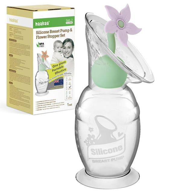 Extractora de Leche Manual Haakaa Gen 2 de Silicona 150ml Lavanda