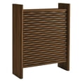 thumbnail image 2 of Emric Wave Shoe Cabinet in Walnut, 2 of 9
