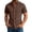 Coffee, variant on Miqool Men's Button Up Shirt Short Sleeve Casual Business Dress Top with Chest Pocket Turn Down Collar Lightweight Summer Work Blouse