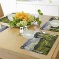 thumbnail image 4 of Ambesonne Forest Place Mats Set of 4, Rural Scenery Costa Rica, Standard Size, Green Red Violet Blue, 4 of 6