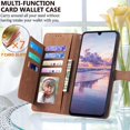 thumbnail image 2 of for Samsung Galaxy A14 Case Wallet,Galaxy A14 Wallet Case for Women,Embossed PU Leather Protective Cover Magnetic Strap Zipper Card Holder Flip Phone Case for Samsung A14 5G(2023) (Brown), 2 of 14