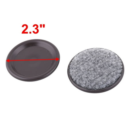 Reusable Auminum Round Furniture Slider Pad Chair Table Foot Anti Noise 4pcs