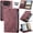 Red, variant on For iPhone Duo Case Wallet with Card Holder and Cash Pocket,Adjustable Kickstand,Magnetic Closure,Leather Matte Slim Flip Phone Case with RFID Blocking Cover for Men/Women,Blue