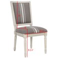 thumbnail image 7 of SAFAVIEH Buchanan 19''H French Brasserie Linen Rect Side Chair Grey / Beige, 7 of 7