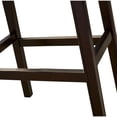 thumbnail image 4 of Julian 30in. H Bar-Height Wood Barstool with Gray Faux-Leather Seat, 4 of 5