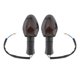 thumbnail image 2 of Paquete de 2 luces LED de señal de plástico, luz trasera, luz indicadora para Suzuki Gsf600 Gsf650, accesorios de para - marrón Sunnimix Pon la luz de cruce, 2 of 6