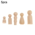 thumbnail image 1 of Muñecas Con Clavijas De Madera, 5 Tamaños, Figuras Familiares De Madera Sin Terminar, Muñecas De Ángel Para Manualidades Diy 5 Uds. Eigraketly HA023031-00, 1 of 7