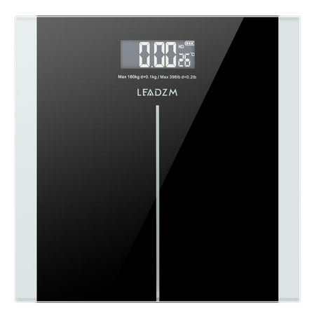 Zimtown 397 lbs Digital Body Weight Bathroom Scale with Step-On Technology