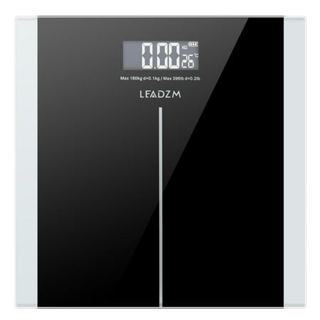 Zimtown 397lb Digital Body Weight Bathroom Scale with Step-On Technology