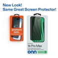 thumbnail image 4 of onn Privacy Glass Screen Protector for iPhone® 16 Pro Max, Made with Durable Glass by Corning™ for Ultimate Protection, Includes Easy Application Tray, 4 of 10