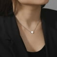 thumbnail image 5 of Kcodviy 26 initial Heart Shape Mens Chain Necklaces Alphabet Necklace for Women Layering Necklaces for Women A Necklaces for Women Set Z 26 Alphabet initial Silver Necklaces for Women, 5 of 5