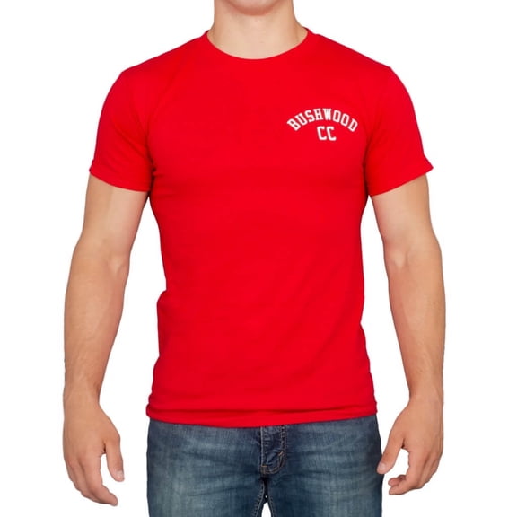 Caddyshack Bushwood CC Back Print Red Adult T-shirt