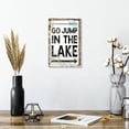 thumbnail image 2 of Elephant Stock Go Jump In The Lake Sign Wall Art - Vertical Canvas Wall Art - Living Room Wall Decor - Inspirational And Typography Canvas - Black And Gray Decor - 8" x 12", 2 of 8