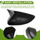 thumbnail image 4 of Reemplazo de tapa de espejo lateral izquierdo y derecho ABS negro para Volkswagen Polo Mk5 6R 6C V 2009-2017 Ox Horn, 4 of 7