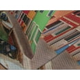 thumbnail image 4 of Ambesonne Venice Quilted Bedspread Set 3 Pcs, Colorful Buildings Boats, Queen Size, Multicolor, 4 of 5