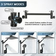 thumbnail image 4 of Scilulu Shower Head,8"Rain Shower Head with Handheld Spray Combo with 11'' Angle Adjustable Extension Arm/Flow Regulator/Shower System,High Pressure Rainfall Shower Head Clean Bathroom,Matt Black, 4 of 8