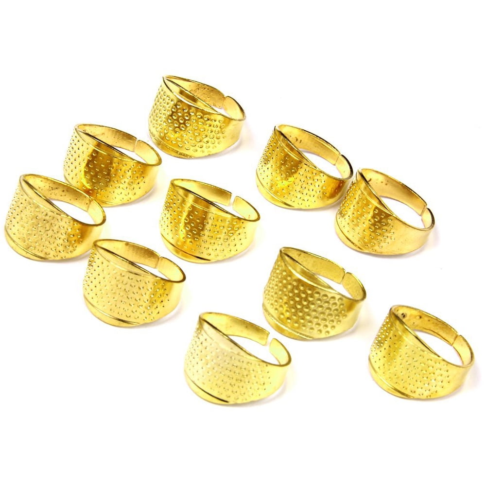 NUOLUX Thimble Thimbles Rubber Sewing Finger Paper Collectable Knitting