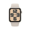 thumbnail image 2 of Apple Watch SE2 44mm GPS - Starlight Aluminum Case with Starlight Sport Band, 2 of 9