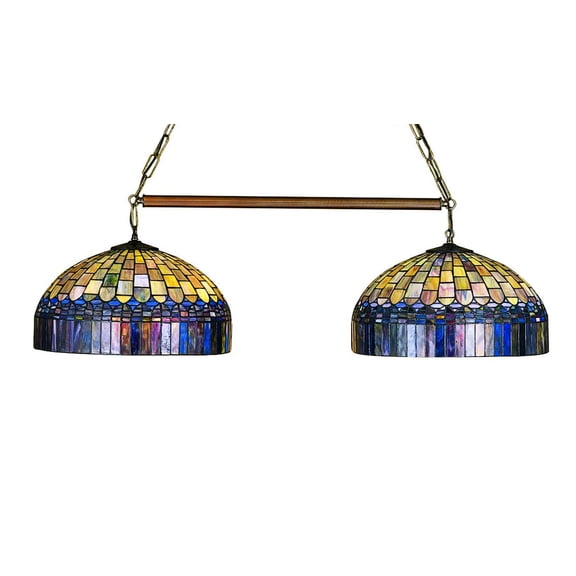 42" W Tiffany Candice Two Light Island Pendant by Meyda Tiffany