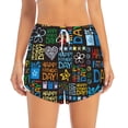 thumbnail image 4 of Lsque Happy Father Day Printed Women's Running Shorts with Liner Pockets,Elastic Quick Dry Workout Athletic Gym Yoga Shorts,Womens High Waist Shorts-Medium, 4 of 9