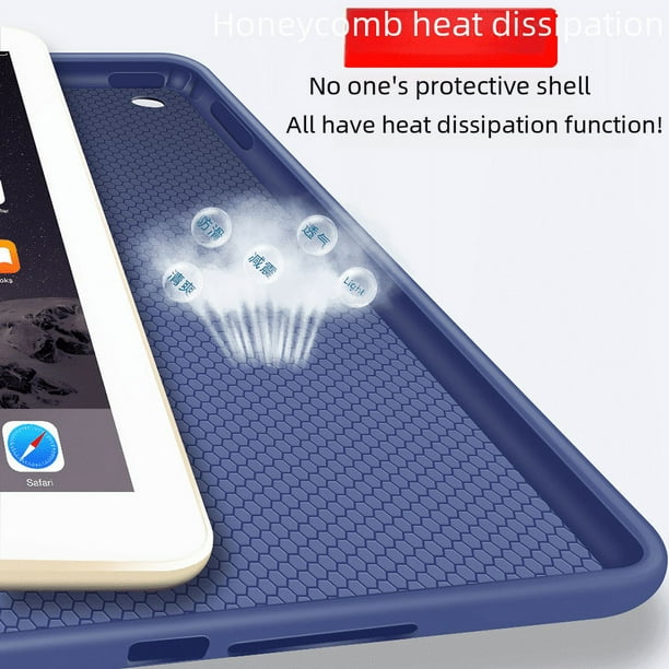 Funda protectora para iPad Pro 11 Air4/5 10.9, funda blanda de silicona con todo incluido, funda plana plegable de tres capas para iPad de 10.ª generación