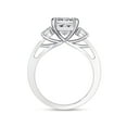 thumbnail image 4 of IGI Certified Lab Grown Diamond Engagement Ring | Center 7.5MM Princess Cut 3 Stone Anniversary Wedding Rings For Women In 18K Solid White Gold | F-G, VS-SI Quality (3.30 Ctw) Ring Size-5.5, 4 of 7