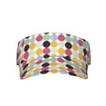 thumbnail image 2 of Kdxio Polka Dot Print Sun Visor Hat Golf Visor Adjustable Velcro Outdoor Sports Cap For Men Women, 2 of 7