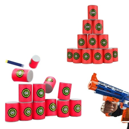 12pcs EVA Soft Bullet Target for Dart Foam Gun Shoot Kids