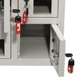 thumbnail image 6 of 9-Door Cell Phone Locker with Individual Charging Outlets, Metal Phone Storage Cabinet with Keyed Locks, Employee Lockers for School, Factory, Gym, Government (See-Through Style, 9 Doors), 6 of 18