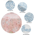 thumbnail image 4 of Hweilai Round Vinyl Lace Tablecloth Waterproof PVC Plastic Wipeable Spill Proof Peva Stain Resistant Oilcloth Tablecloth for Card Table, 4 of 5