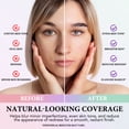 thumbnail image 6 of Color Changing Liquid Foundation + Color Correcting Concealer for Before Makeup, SPF 50 + + 2 Pcs Makeup Brush(Black & Pink), 6 of 11