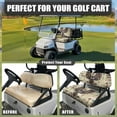 thumbnail image 5 of FUIALDOLG Univesal Golf Cart Seat Protector Set for Club Car Precedent Seats Tribal Owl Feathers Print Washable Golf Cart Bench Seat Covers for Women Men Easy to Install, 5 of 8
