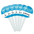 thumbnail image 1 of Larry Hello My Name Is Cupcake Picks Toppers - Set of 6, 1 of 1