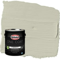 Glidden One Coat French Gray Linen / Grey Flat Interior Paint with Primer, 1 Gallon