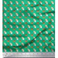 thumbnail image 1 of Soimoi Green polyester Crepe Fabric Tumble Stone Abstract Print Sewing Fabric Yard 42 Inch Wide, 1 of 5