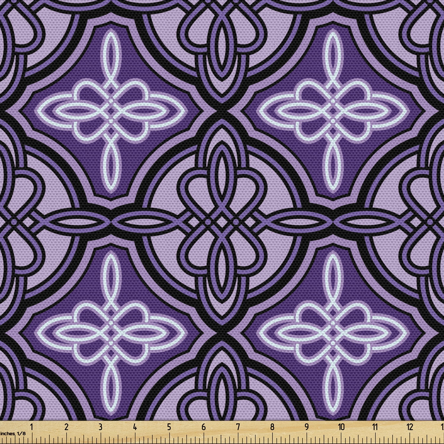 Celtic Fabric by the Yard Unique Celtic Knot with Swirling and Twisted