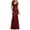 Red 01, variant on DeHolifer Women's Dresses Deep V-Neck Sequin Lace Sleeveless Mesh Patchwork Evening Party Maxi Dress Navy 2XL