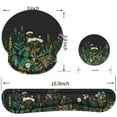thumbnail image 2 of Mouse Pad with Wrist Rest Set, Qomolama 3-in-1 Wrist Support Mouse Pad Set, Floral Gaming Mousepad with Anti-Skid Base,Ergonomic Mouse Pad,Memory Foam Keyboard Gel Wrist Rest, 2 of 10