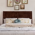 thumbnail image 2 of Portland Full Sleigh Wood Headboard in Walnut, 2 of 8