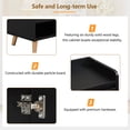 thumbnail image 7 of 4-Door Shoe Cabinet with Adjustable Shelves, Wooden Shoe Storage Cabinet with One Drawer and 3 Bottom Compartments, Sideboard Cabinet for Entryway, Living Room, 7 of 7