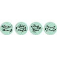 thumbnail image 2 of Darling Souvenir Candy&nbsp;Chocolate Labels 190 Pcs Bridal Shower Theme Stickers-Mint, 2 of 2