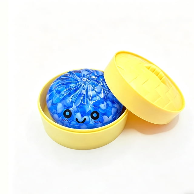 YiJuHui Glitter Stress Ball Squishy Toys for Adults Fidget Sensory Toys Anxiety Relief Gifts Soft Squeeze Toy with Cute Face for Desk Office Home Stress Relief