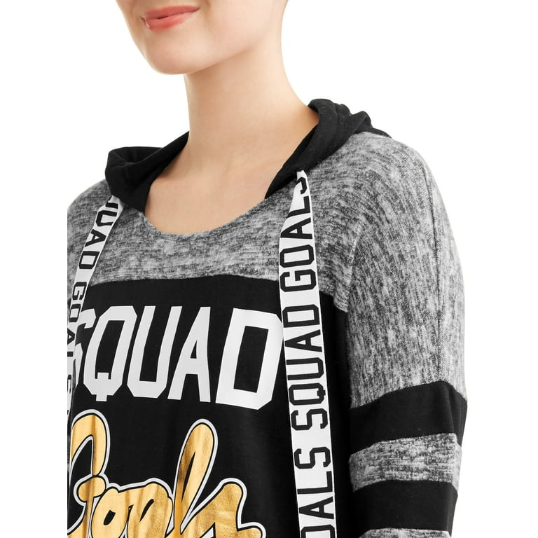 Boat neck hoodie clearance