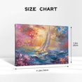 thumbnail image 4 of 8x12 inch Bathroom Wall Decor Sailboats In The Ocean Painting Canvas,Home Room Decor Bathroom Accessory,Bathroom,Living Room,Bedroom Wall Art Prints Decor Paintings,Gifts For Sailing Lovers, 4 of 6