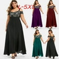 thumbnail image 6 of YanHoo Plus Size Dresses for Curvy Women Cold Shoulder Dresses for Evening Elegant Chiffon Maxi Dresses Cocktail Dresses for Women Plus Size, 6 of 6