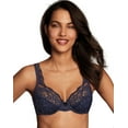 thumbnail image 1 of Maidenform Womens Modern Beauty Unlined Underwire Bra, 36C, Navy/Black Crossdye, 1 of 2