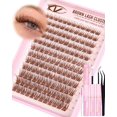 thumbnail image 1 of Kit de racimos de pestañas Vanssymunlin Natural Brown Wispy C Curl, 1 of 9