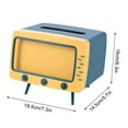 thumbnail image 3 of TV Shaped Tissue Box Cover with Phone Stand Holder for Living Room Bedside Table Office Desk, 3 of 6