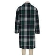 thumbnail image 4 of Gamivast Wool Coats for Women Flannel Oversized Plaid Button Down Notch Lapel Collar Winter Jackets with Pcokest Fall Fashion Long Sleeve Long Peacoats Casual Work Outfits, 4 of 6